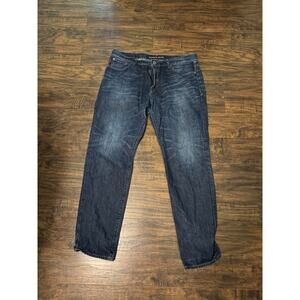 Express Dark Jeans Men’s Blake Loose Fit Tapered Leg 36/32